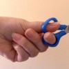 a picture of my hand with a scissors